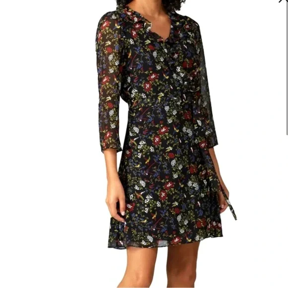 Madewell Finch Floral Wrap Dress - Picture 1 of 7